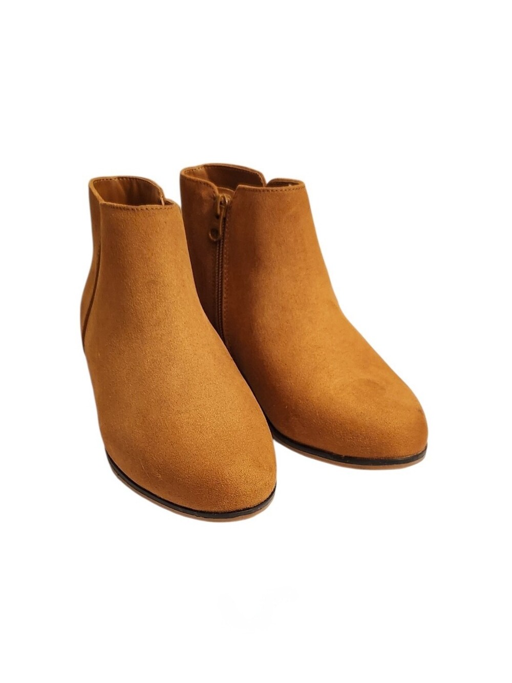 2 Pairs Of Cat & Jack Kids Ankle Boots - Black and Brown - Picture 4 of 5